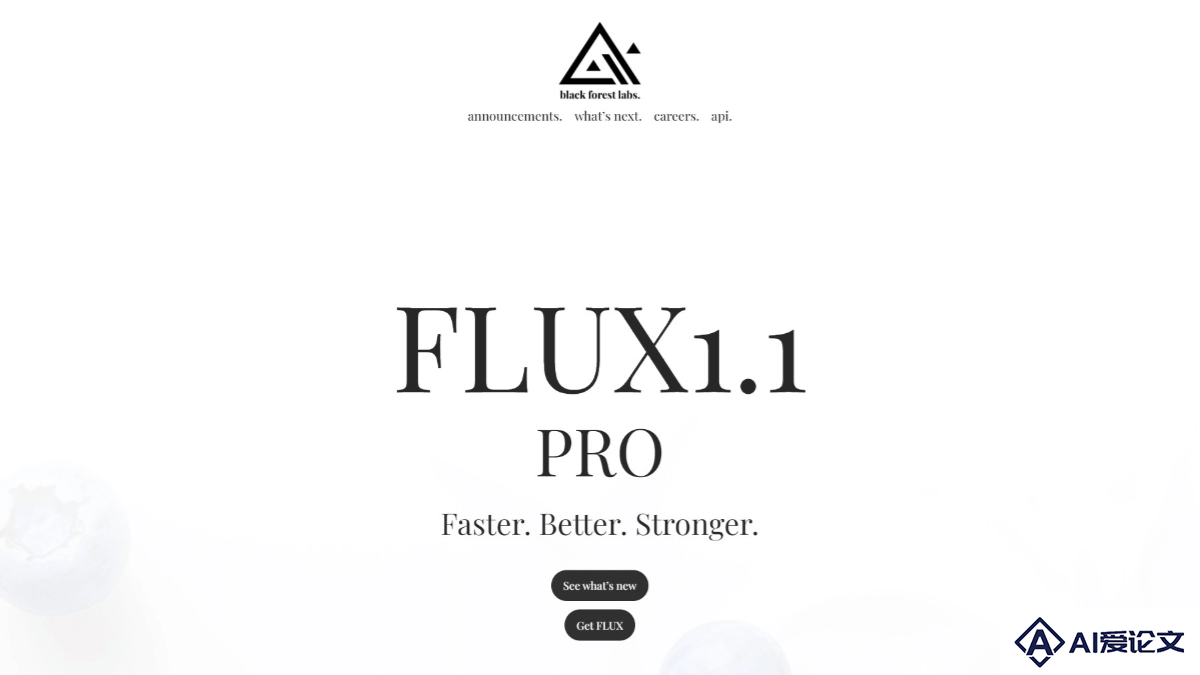 FLUX1.1 – Black Forest Labs团队推出的超写实AI图像生成模型，代号“蓝莓”