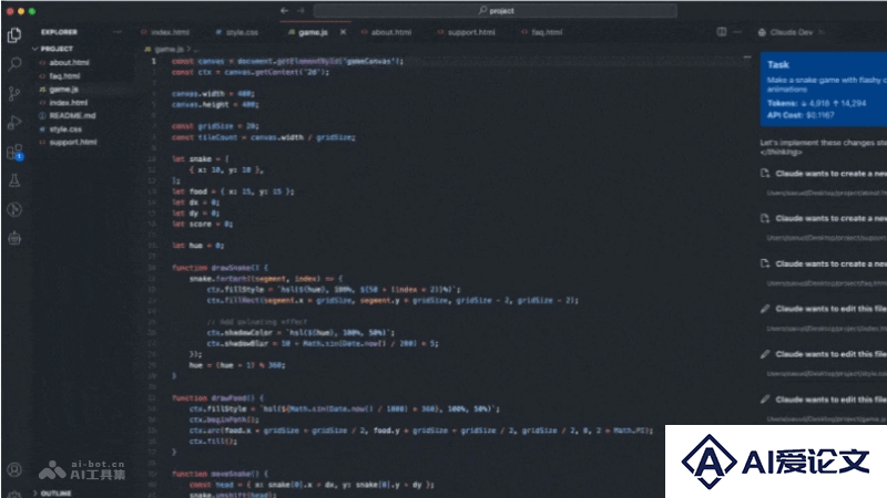 Claude Dev – AI编程助手，基于Claude 3.5 Sonnet模型
