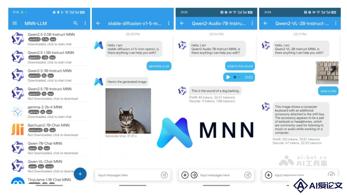 MnnLlmApp – 阿里巴巴开源的离线大模型 Android 手机应用AI助手