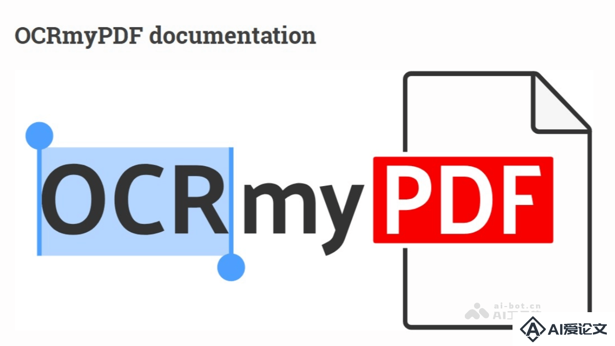 OCRmyPDF – 专为 PDF 文件转换为可搜索、可复制的文档AI工具