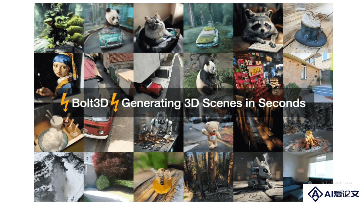 Bolt3D – 牛津大学联合谷歌推出的 3D 场景生成技术