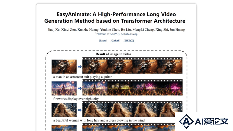 EasyAnimate – 阿里推出的AI视频生成工具
