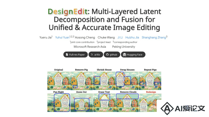 DesignEdit – 微软等开源的AI图像分层处理编辑框架