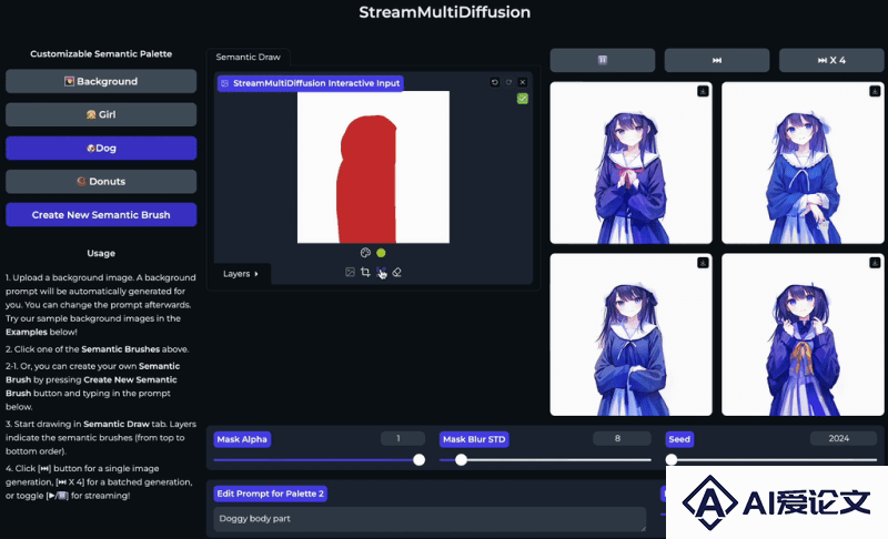 StreamMultiDiffusion – 实时生成和编辑图像的交互式框架