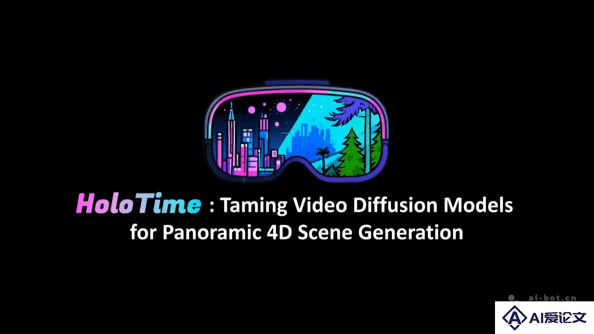 HoloTime – 北大联合鹏城实验室推出的全景4D场景生成框架