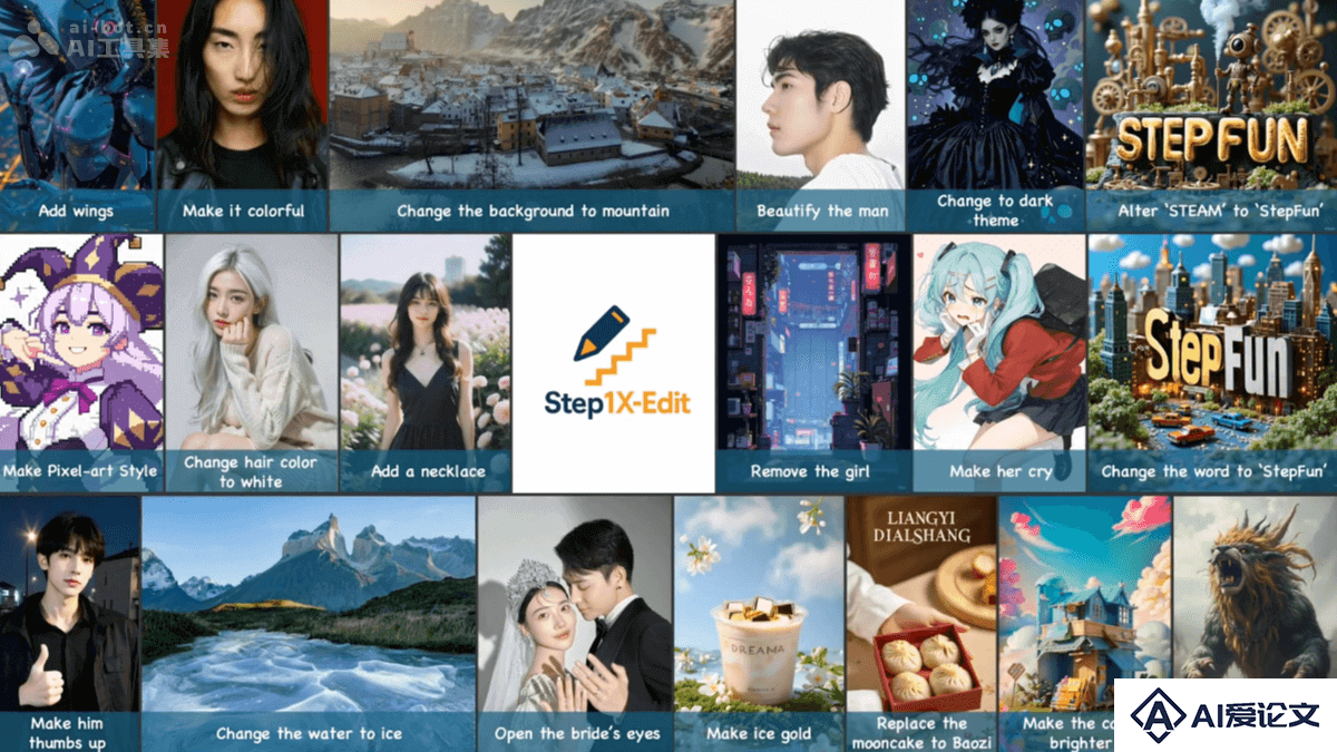 Step1X-Edit – 阶跃星辰开源的通用图像编辑框架