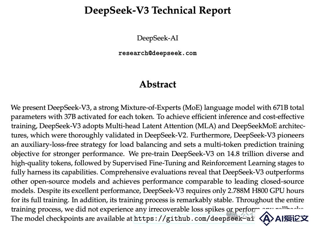 国产之光DeepSeek把AI大佬全炸出来了，671B大模型训练只需此前算力1/10，细节全公开