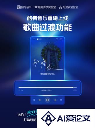 酷狗音乐上线「歌曲过渡」功能AI算法打造流畅听感体验